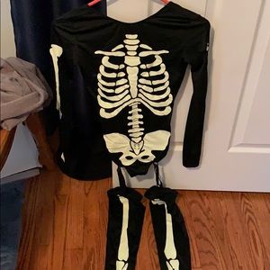 Dollskill skeleton onesie